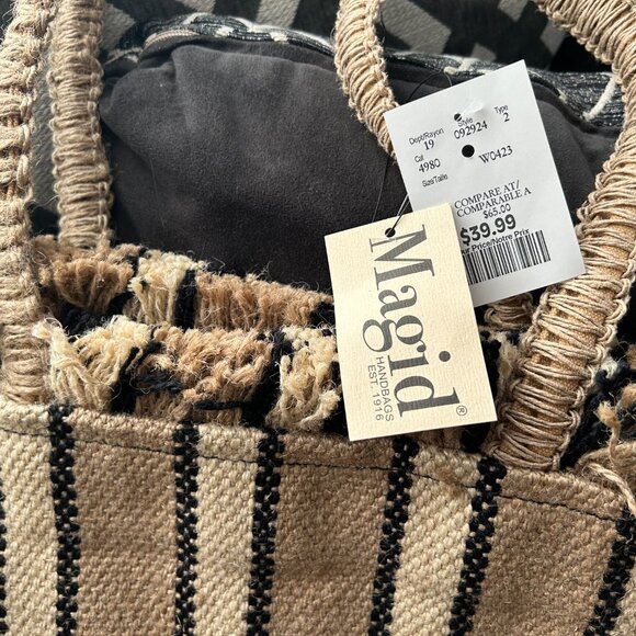 MAGID JUTE TOTE - BNWT - FABULOUS! - Picture 2 of 9
